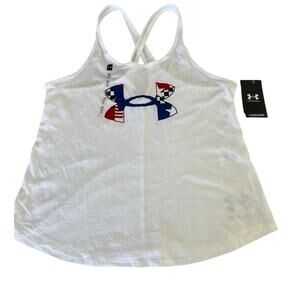 Under Armour Freedom Tank Top Athletic Women’s Size Large Patriotic NWT